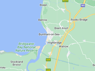 Burnham-on-Sea, Cornwall map