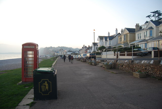 Seafront Budleigh Salterton Photo Uk Beach Guide