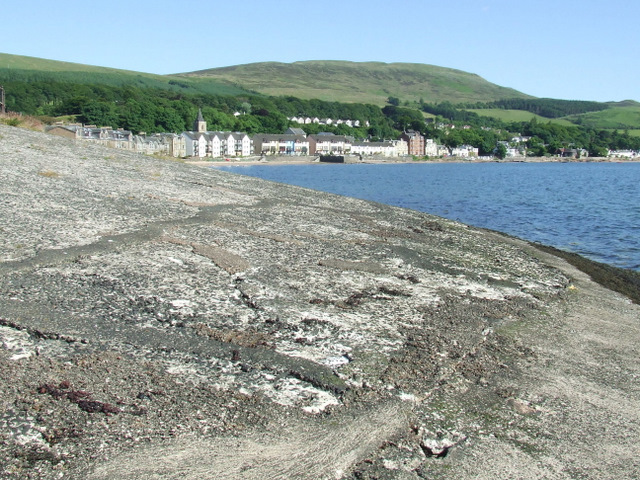 Remains of Fairlie Pier Photo | UK Beach Guide