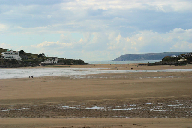 Low tide at Bigbury on Sea Photo | UK Beach Guide