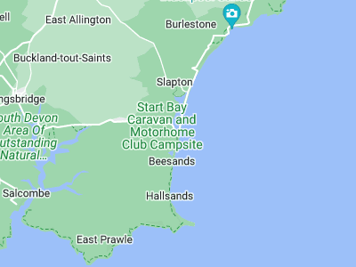 Slapton, Cornwall map