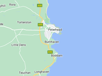 Peterhead, Cornwall map
